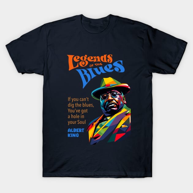 Albert King WPAP T-Shirt by BAJAJU